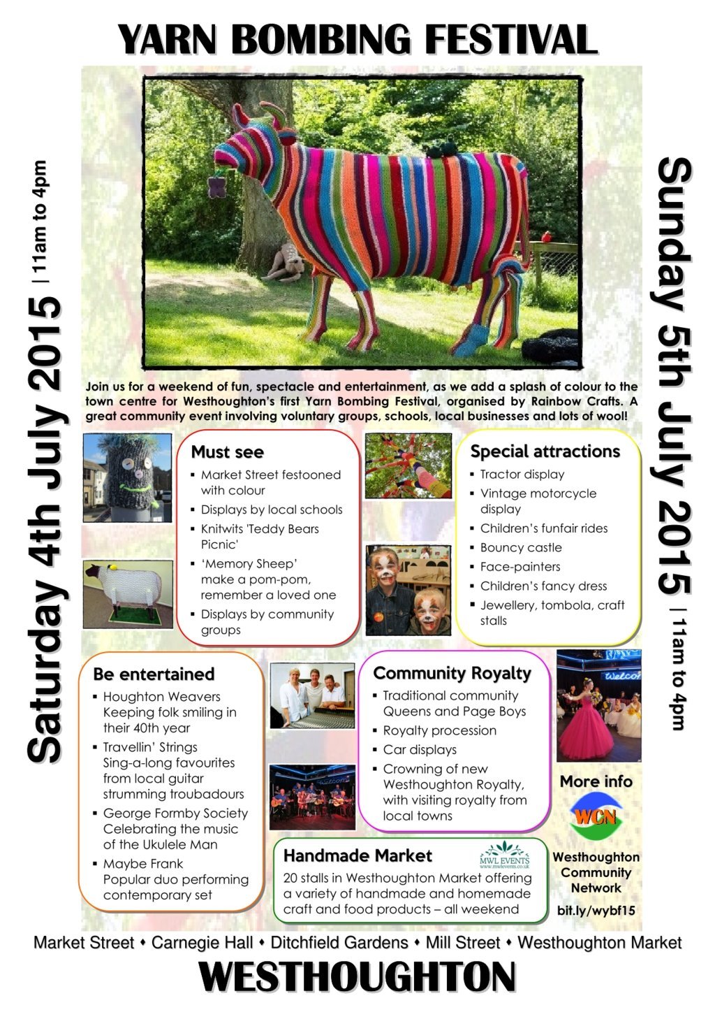 Westhoughton Yarn Bombing Festival 2015 Flyer